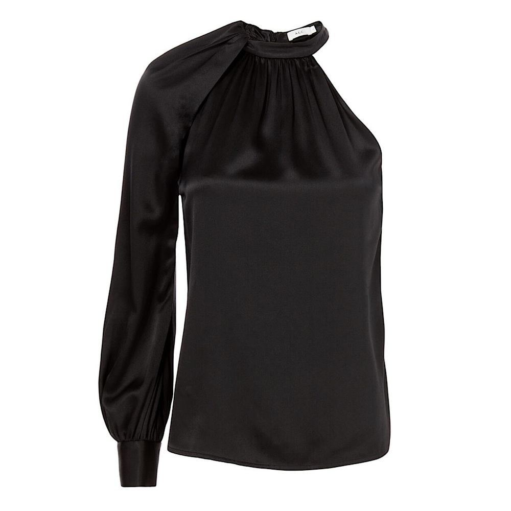 A.L.C. Piper Silk One Shoulder Top